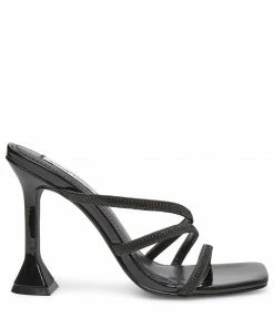 SteveMadden WOMEN’S SHOES FLARED BLACK