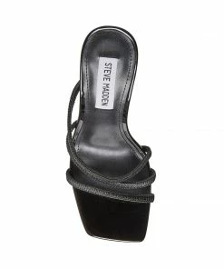 SteveMadden WOMEN’S SHOES FLARED BLACK