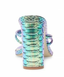 SteveMadden UNREAL TURQUOISE SNAKE WOMEN’S SHOES
