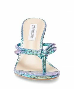 SteveMadden UNREAL TURQUOISE SNAKE WOMEN’S SHOES