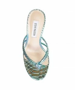 SteveMadden UNREAL TURQUOISE SNAKE WOMEN’S SHOES