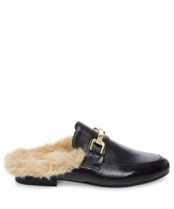 SteveMadden WOMEN’S SHOES KHLOE BLACK LEATHER