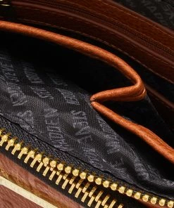 SteveMadden LOGO CROSSBODY COGNAC