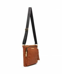 SteveMadden LOGO CROSSBODY COGNAC