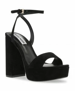 SteveMadden LESSA BLACK SUEDE The Wedding Edit