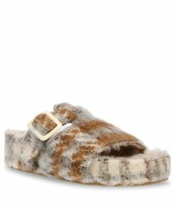 SteveMadden RIZZLE BEIGE PLAID