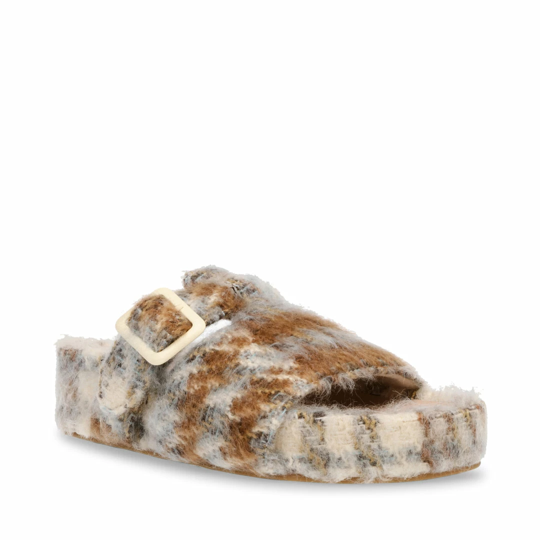 SteveMadden RIZZLE BEIGE PLAID