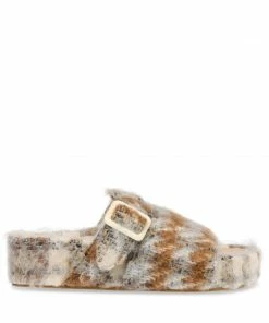 SteveMadden RIZZLE BEIGE PLAID