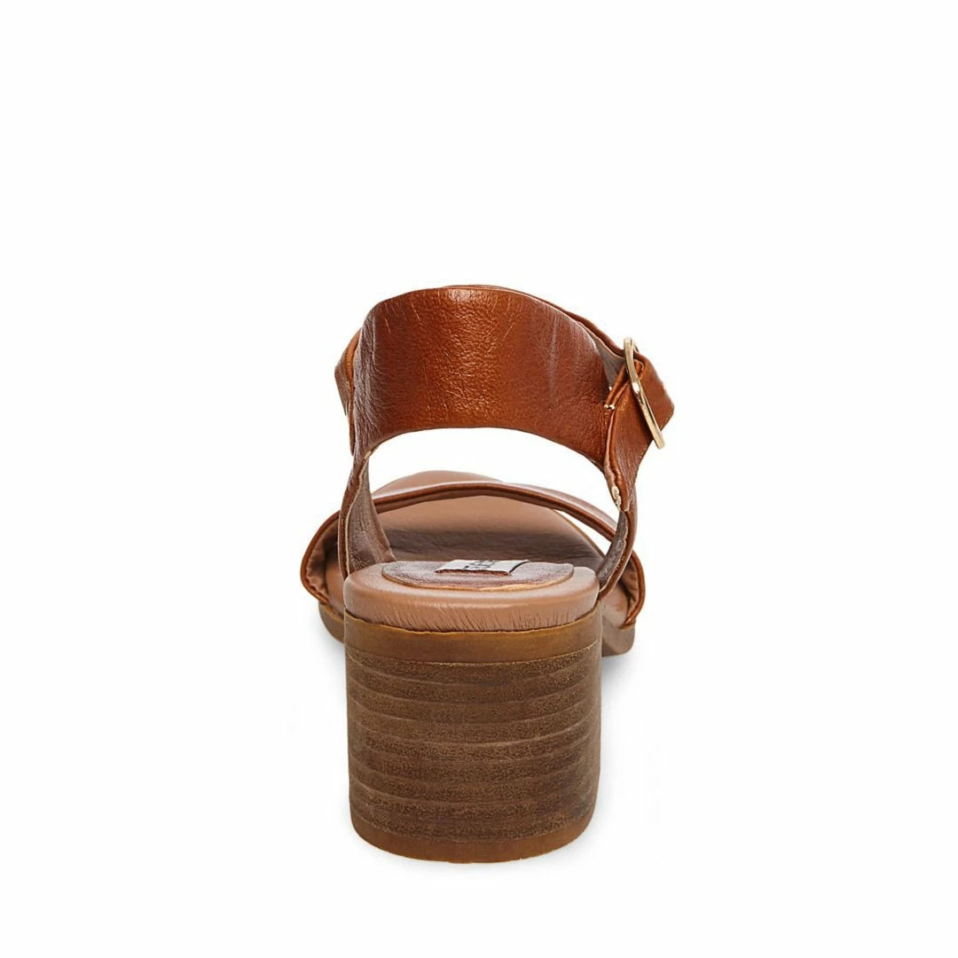 SteveMadden WOMEN’S SHOES APRIL COGNAC LEATHER