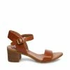 SteveMadden WOMEN’S SHOES APRIL COGNAC LEATHER