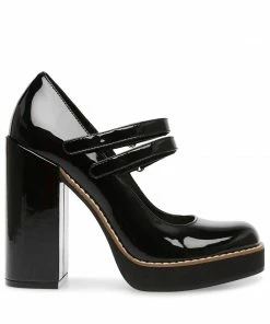 SteveMadden TWICE BLACK PATENT