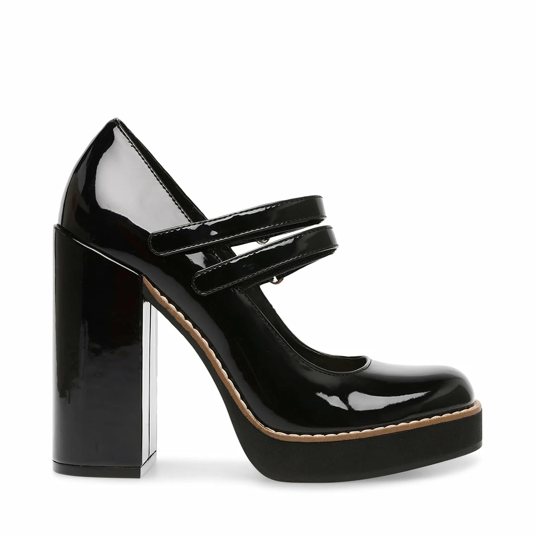 SteveMadden TWICE BLACK PATENT