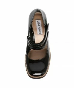 SteveMadden TWICE BLACK PATENT
