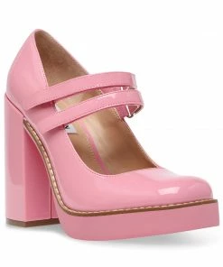 SteveMadden WOMEN’S SHOES TWICE PINK PATENT