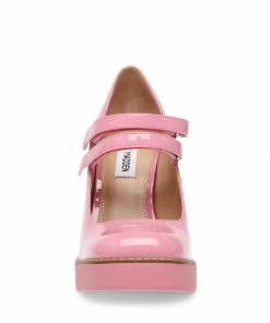 SteveMadden WOMEN’S SHOES TWICE PINK PATENT