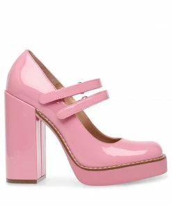 SteveMadden WOMEN’S SHOES TWICE PINK PATENT
