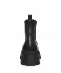 SteveMadden WOMEN’S SHOES ABRAM BLACK LEATHER