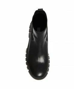 SteveMadden WOMEN’S SHOES ABRAM BLACK LEATHER