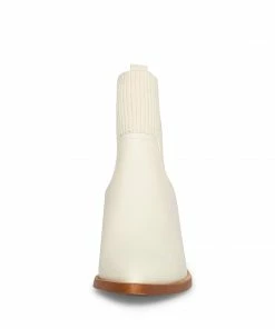 SteveMadden ABRIEL BONE LEATHER WOMEN’S SHOES