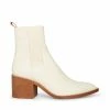 SteveMadden ABRIEL BONE LEATHER WOMEN’S SHOES