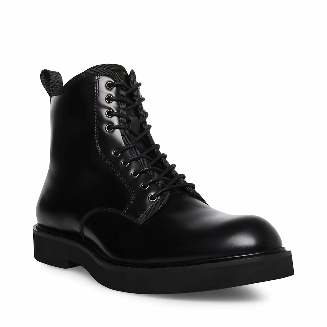 STEVEMADDEN NEW & NOW ADRYAN BLACK LEATHER