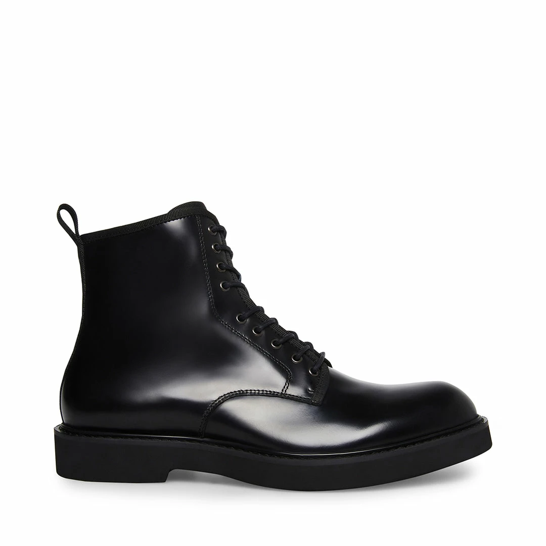 STEVEMADDEN NEW & NOW ADRYAN BLACK LEATHER