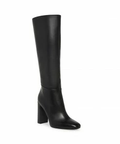STEVEMADDEN ALLY BLACK LEATHER
