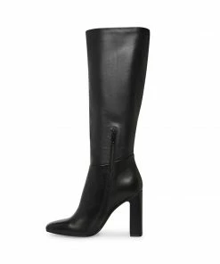 STEVEMADDEN ALLY BLACK LEATHER