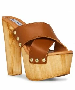 STEVEMADDEN ANGELA COGNAC LEATHER