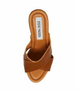 STEVEMADDEN ANGELA COGNAC LEATHER