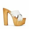 STEVEMADDEN ANGELA WHITE LEATHER NEW & NOW