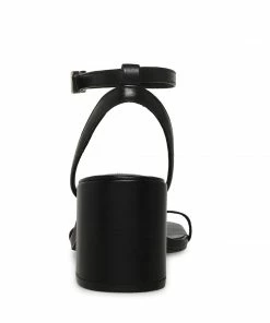 STEVEMADDEN AUDRINA BLACK LEATHER The Wedding Edit