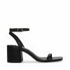 STEVEMADDEN AUDRINA BLACK LEATHER The Wedding Edit