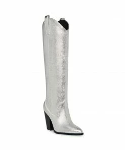 STEVEMADDEN AUSTYN SILVER SNAKE
