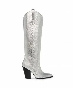 STEVEMADDEN AUSTYN SILVER SNAKE
