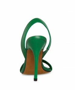 STEVEMADDEN BATALI GREEN LEATHER NEW & NOW