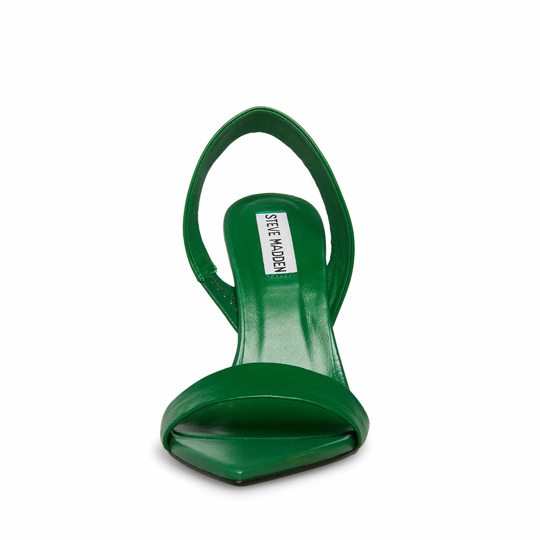 STEVEMADDEN BATALI GREEN LEATHER NEW & NOW