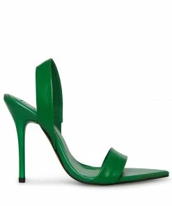 STEVEMADDEN BATALI GREEN LEATHER NEW & NOW