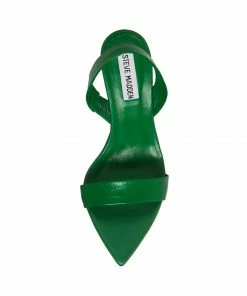 STEVEMADDEN BATALI GREEN LEATHER NEW & NOW