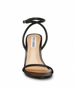 SteveMadden WOMEN’S SHOES BECKY BLACK LEATHER