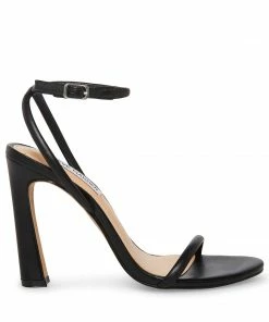 SteveMadden WOMEN’S SHOES BECKY BLACK LEATHER