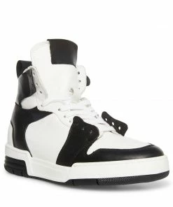 SteveMadden BIZZY BLACK/WHITE WOMEN’S SHOES