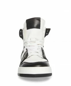SteveMadden BIZZY BLACK/WHITE WOMEN’S SHOES