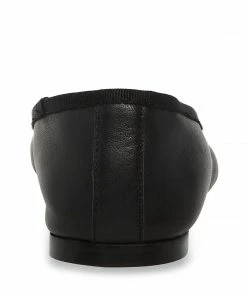 STEVEMADDEN NEW & NOW BLOSSOMS BLACK LEATHER