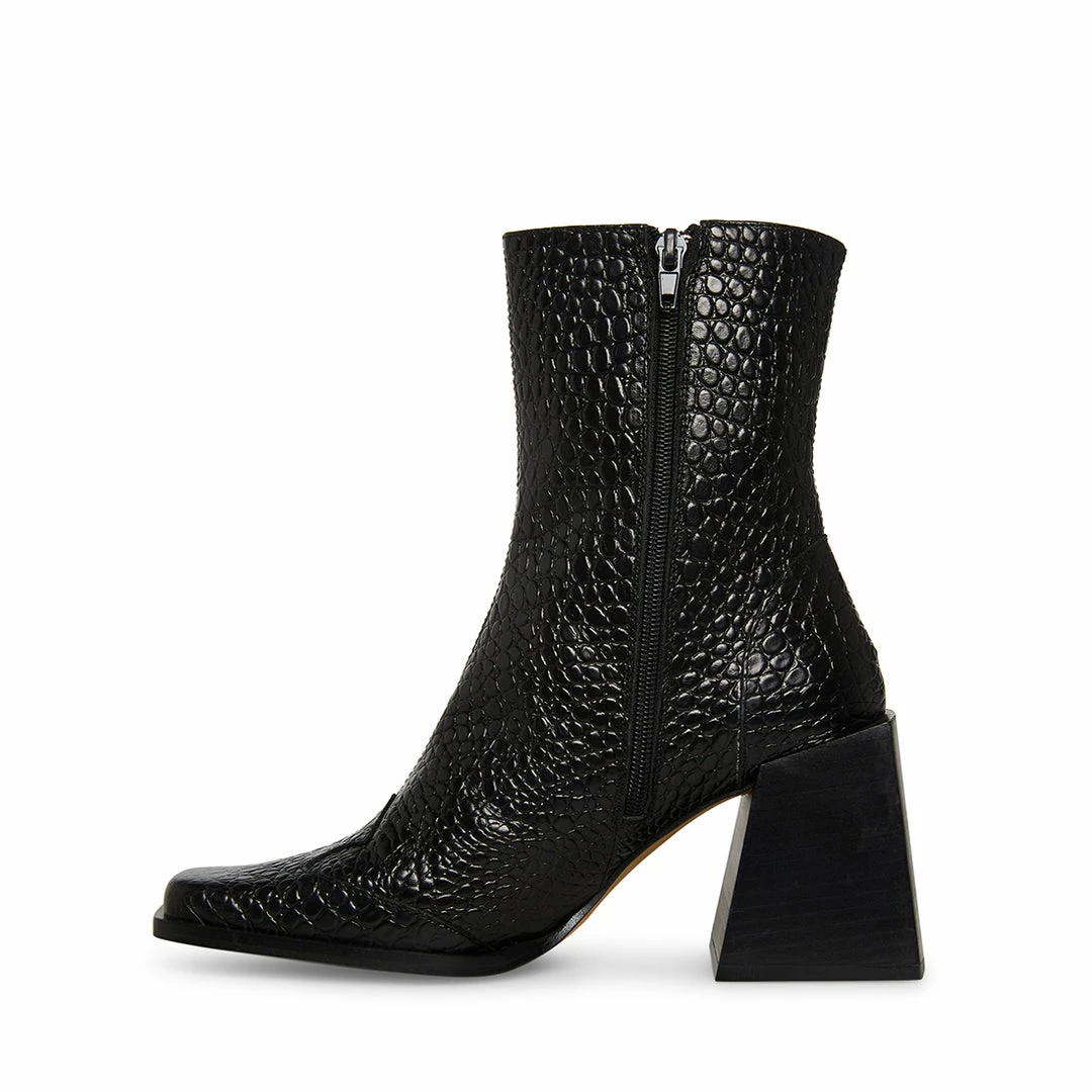 STEVEMADDEN NEW & NOW BURKE BLACK LEATHER