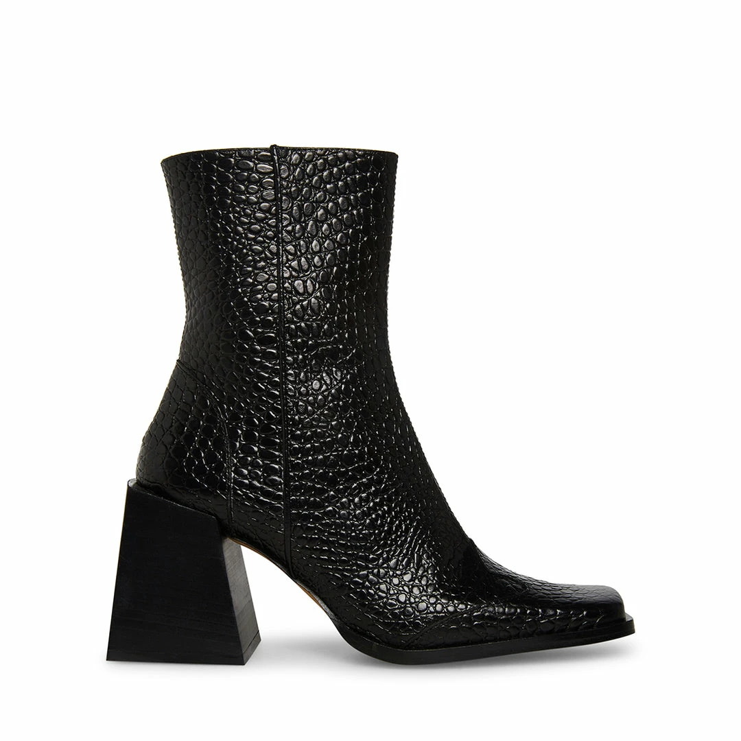 STEVEMADDEN NEW & NOW BURKE BLACK LEATHER