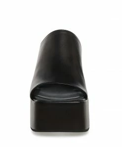 STEVEMADDEN CAPRIA BLACK LEATHER NEW & NOW