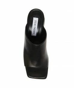 STEVEMADDEN CAPRIA BLACK LEATHER NEW & NOW