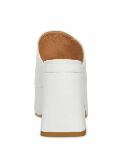 STEVEMADDEN CAPRIA WHITE LEATHER
