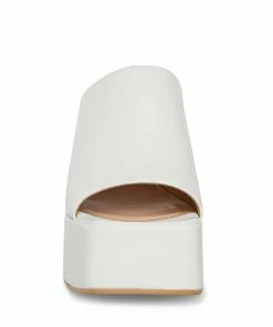 STEVEMADDEN CAPRIA WHITE LEATHER